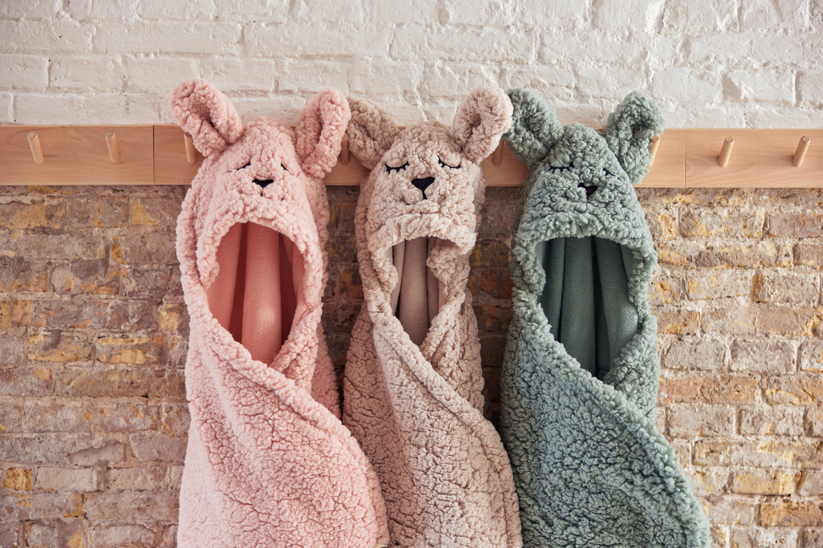 Jollein Omlottåkpåse babyskydd 3/5p Bunny nougat