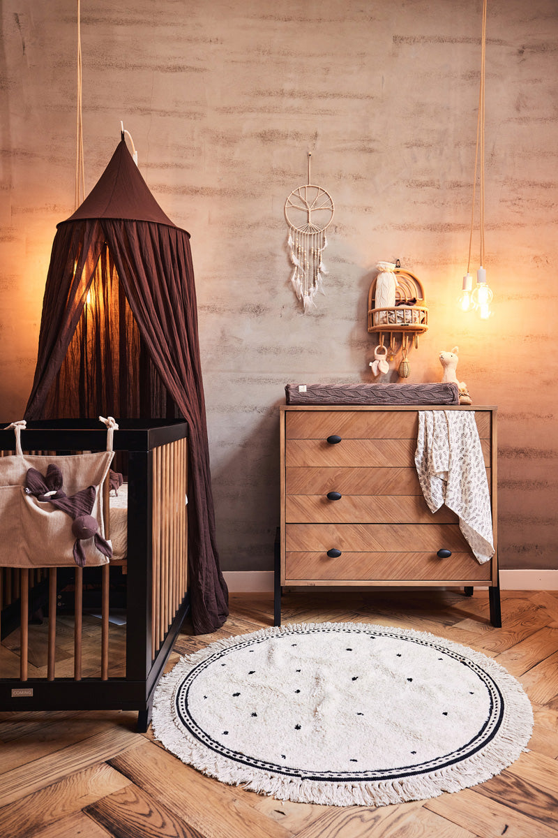 Jollein Sänghimmel vintage 245cm chestnut