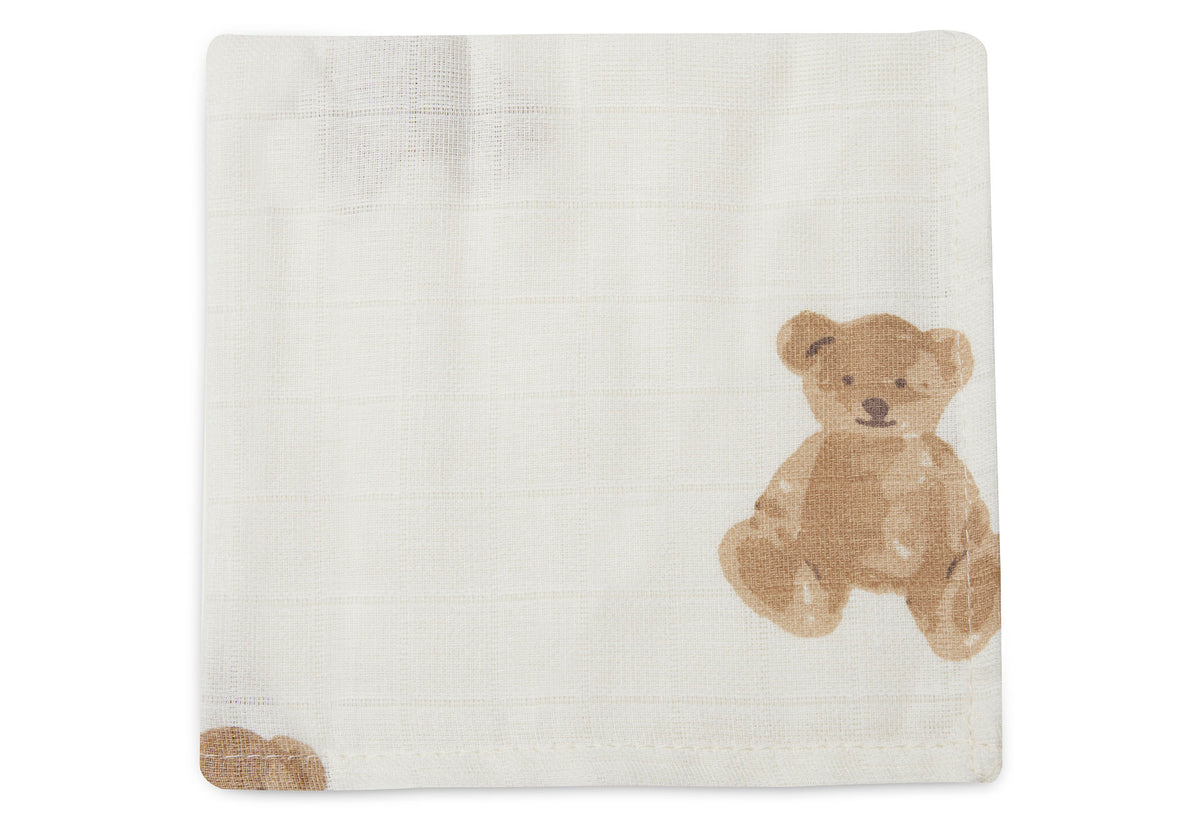 Jollein Tvättlapp Teddy Bear (3p)
