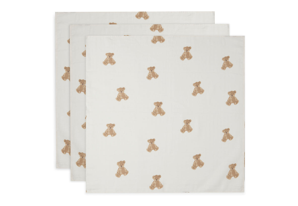 Jollein Muslinfilt 70x70cm Teddy Bear (3p)
