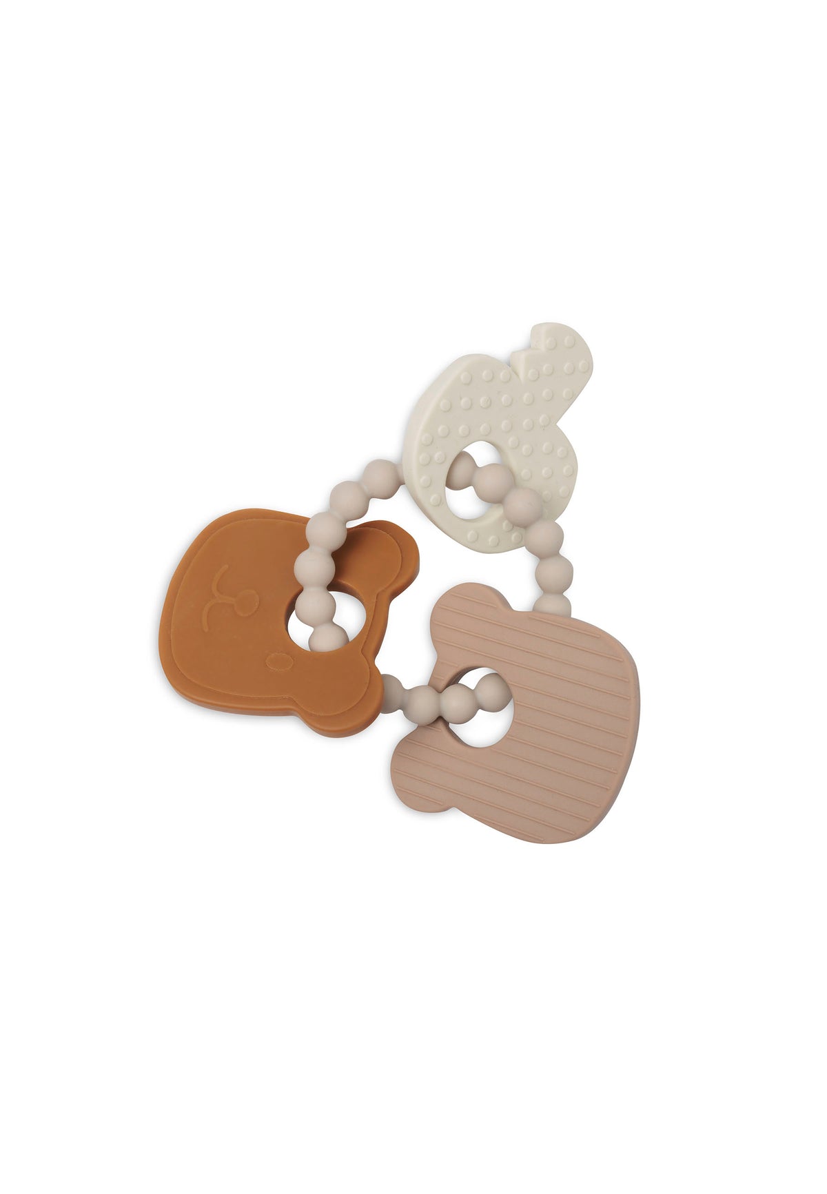 Jollein Bitring i silikon 15x11x1cm Teddy Bear
