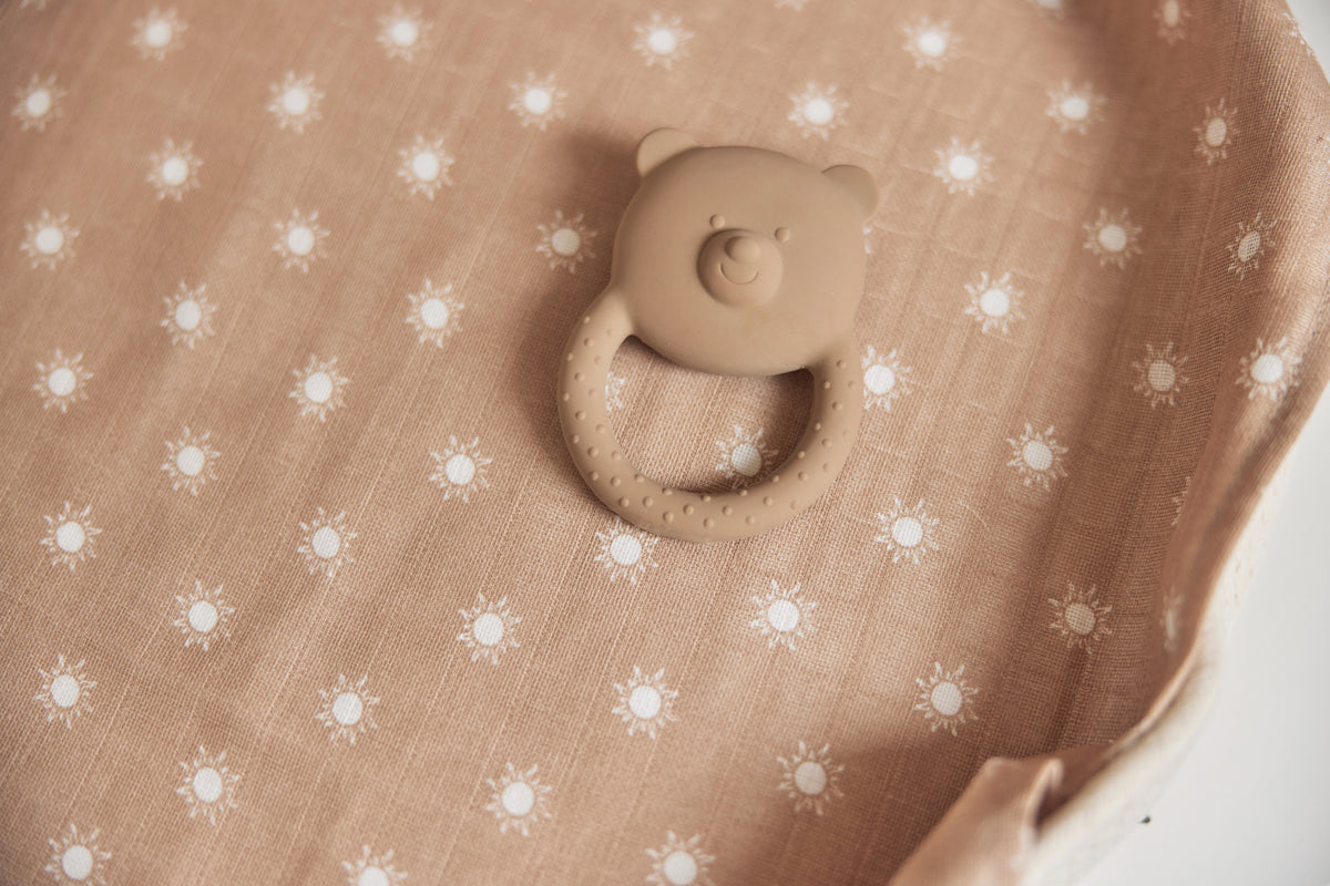 Jollein Bitleksak gummi Teddy Bear Biscuit