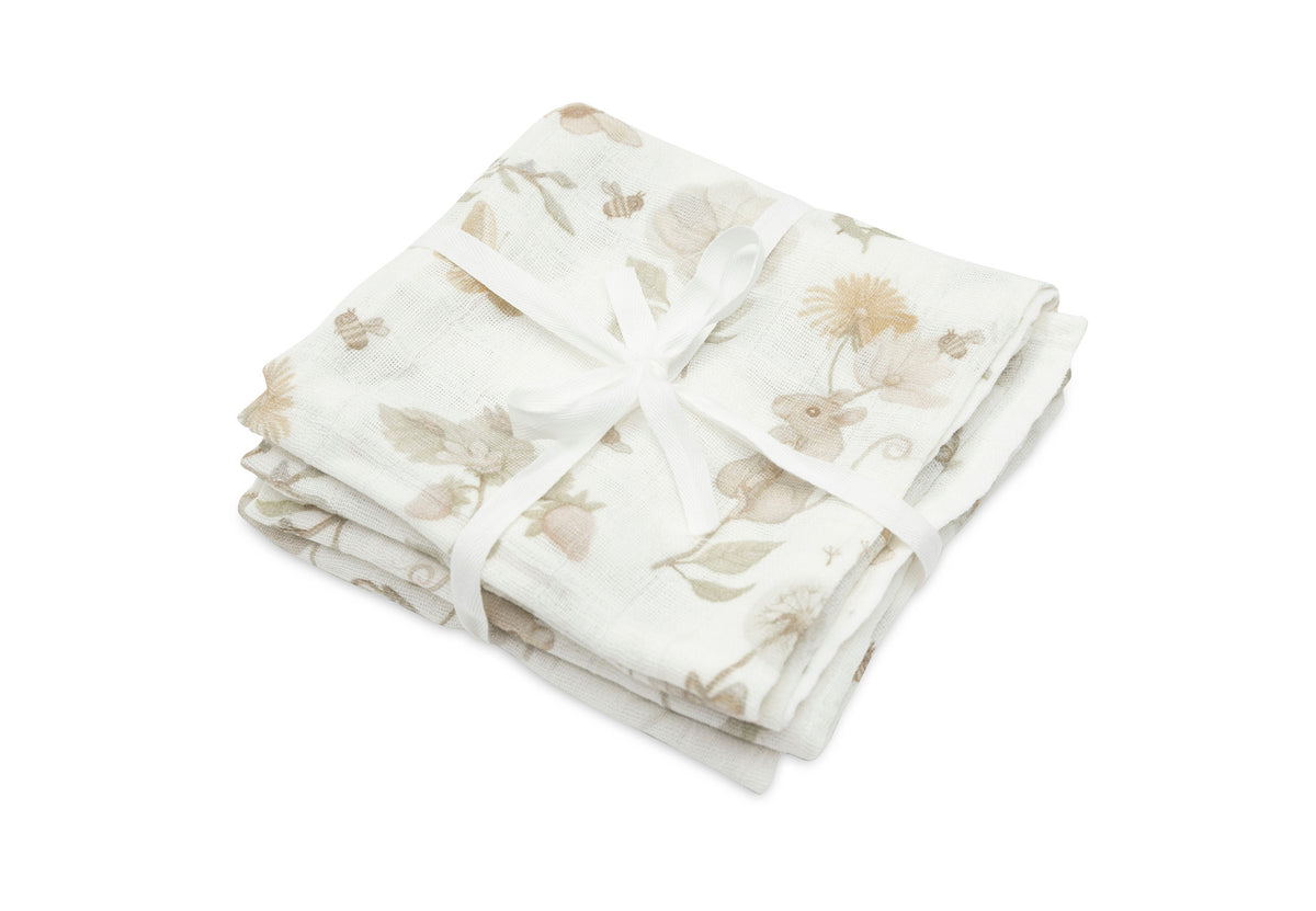Jollein Muslinfilt 70x70cm Dreamy Mouse (2-pack)