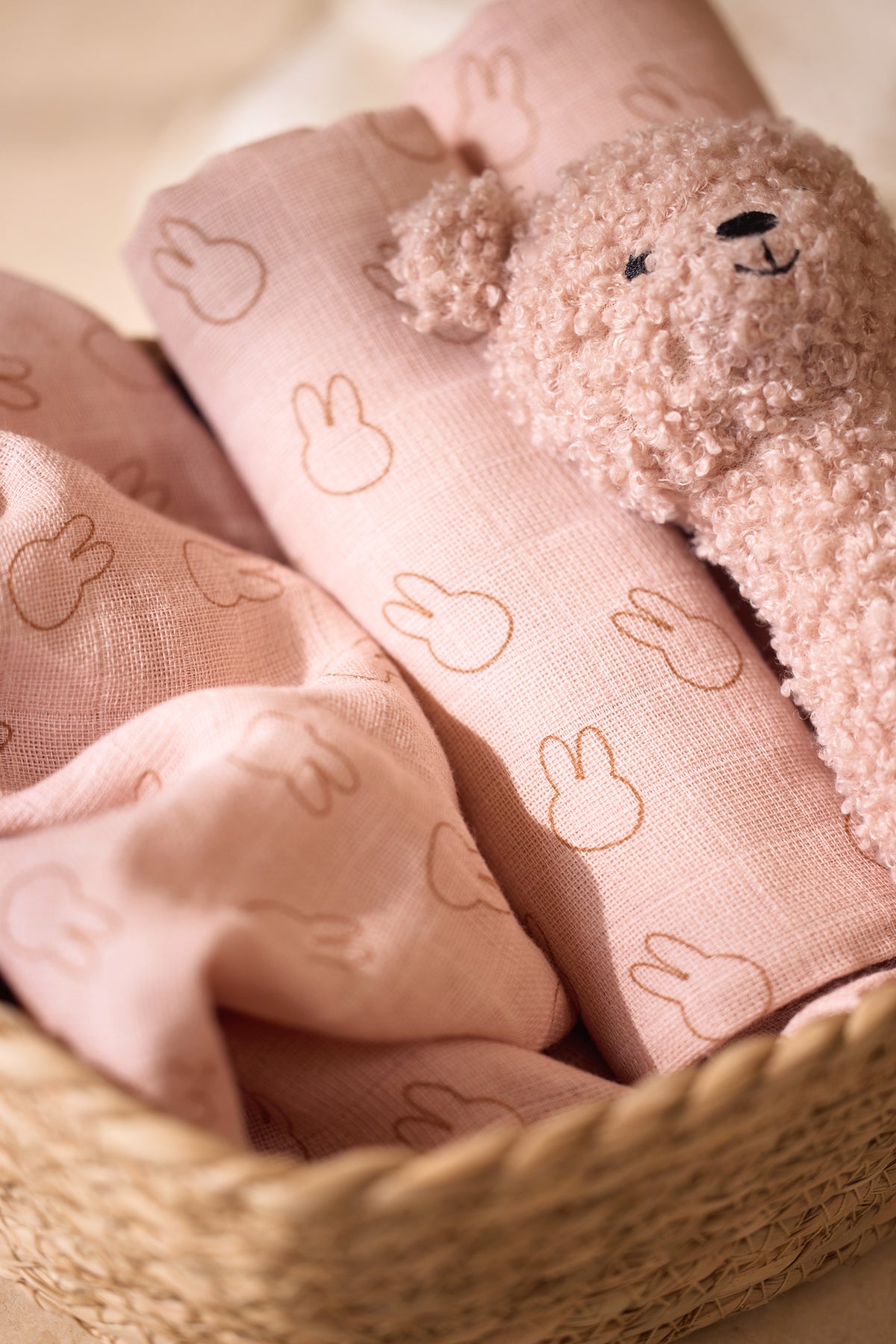 Jollein Skallra Teddy Bear Wild Rose