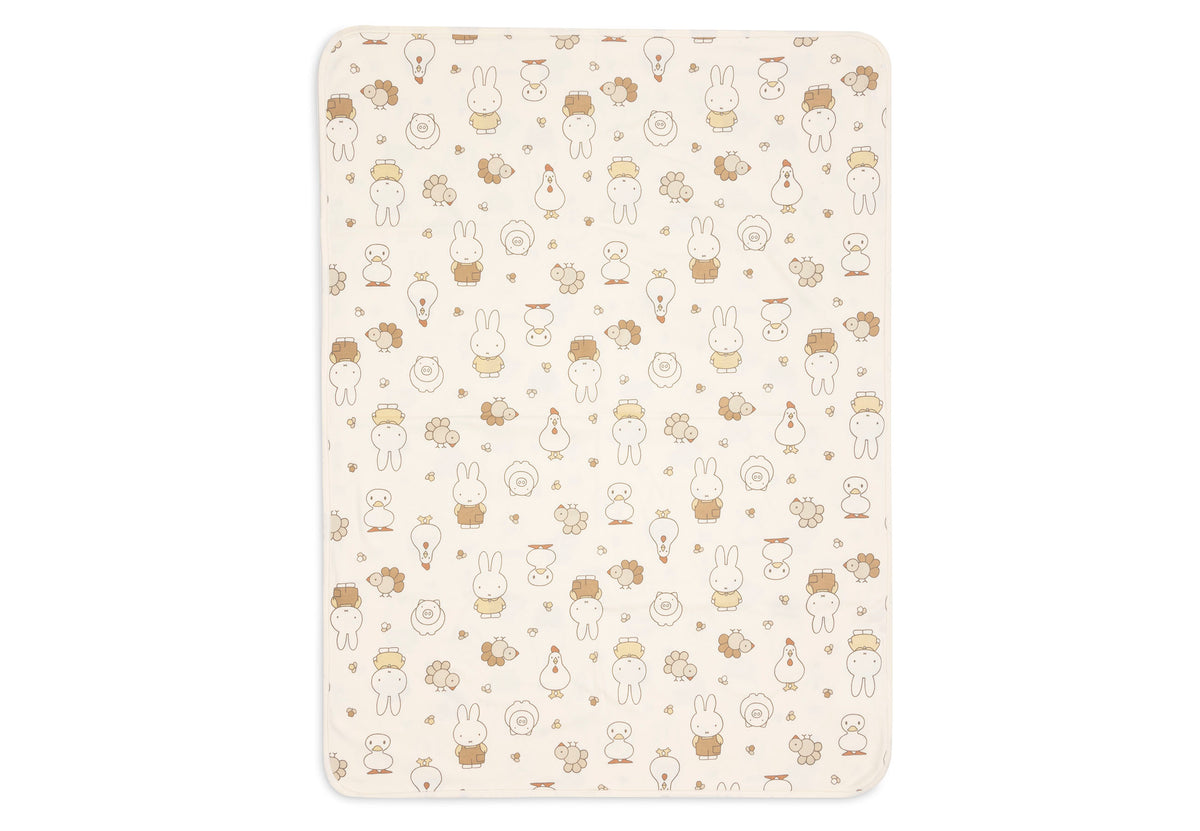 Jollein Babyfilt Jersey 75x100cm Miffy Family Farm