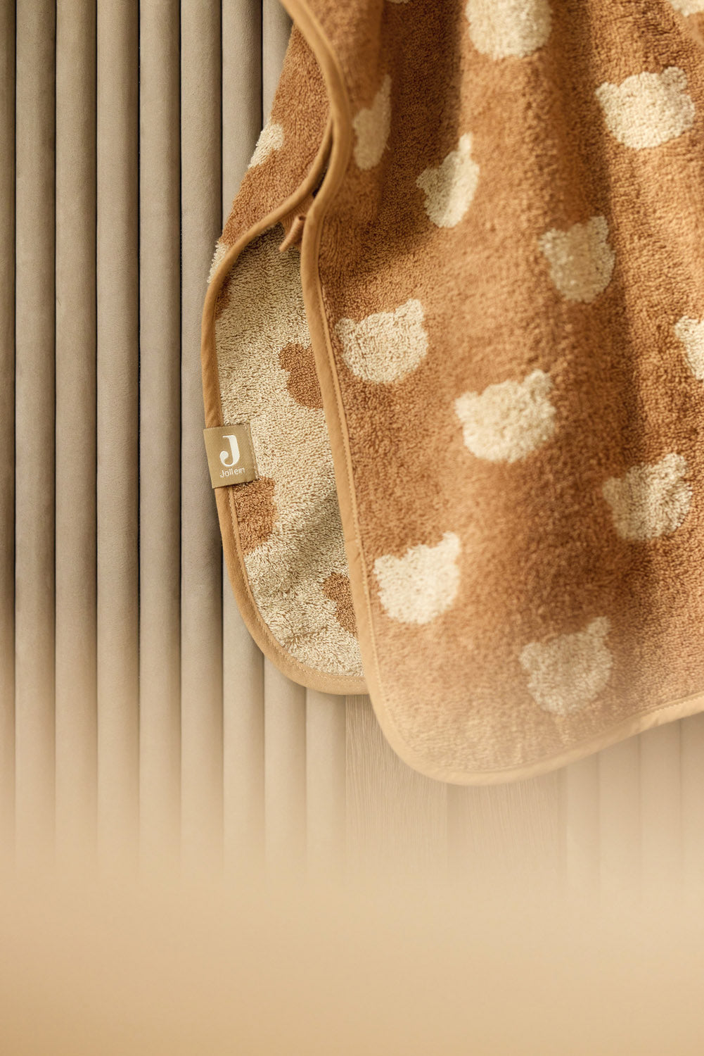 Jollein Badponcho Frotté Jacquard Teddy Bear Reversible