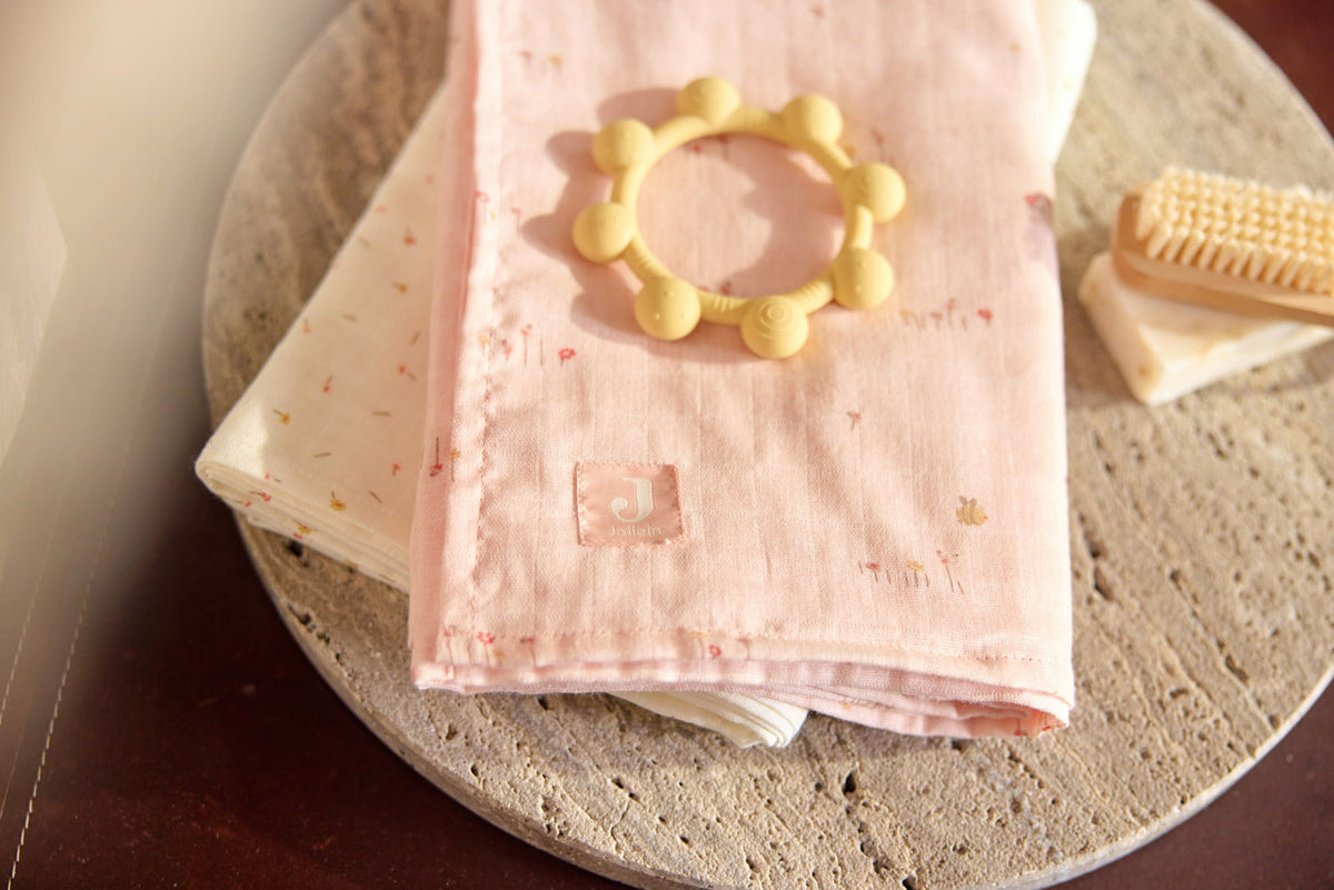 Jollein Muslinfilt 70x70cm Pretty Picnic (3pack)