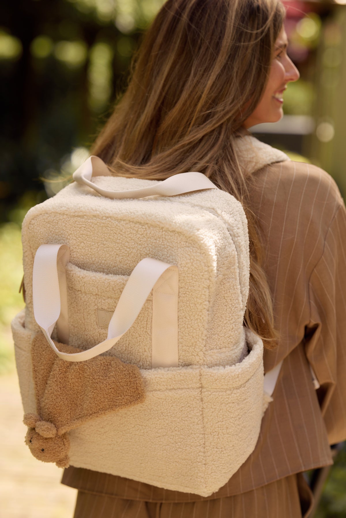 Jollein Diaper Bag Backpack Teddy Lou Sand