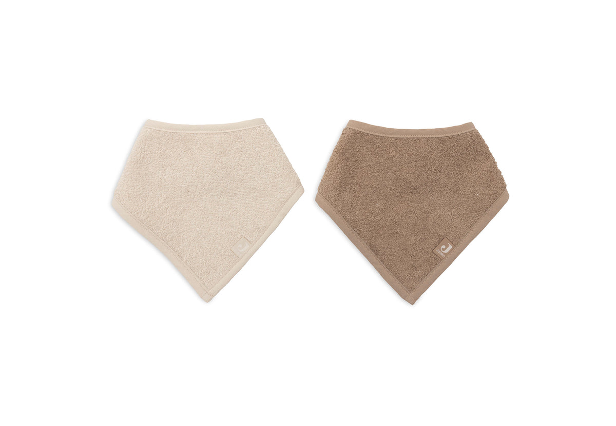 Jollein Haklapp Bandana Sand/Milky Coffee (2pack)