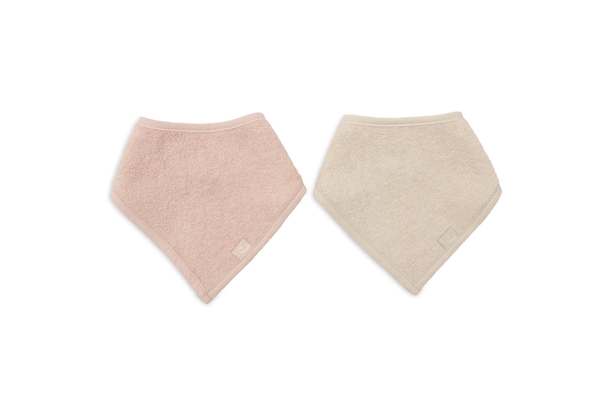 Jollein Haklapp Bandana Silk Rose/Sand (2pack)