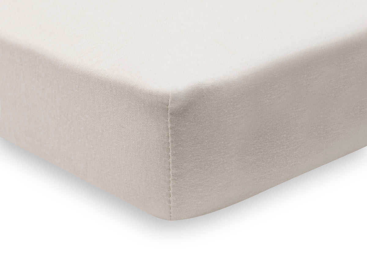 Jollein Dra-på-lakan Jersey 40/50x80/90cm L.Terra/Oatmeal (2pack)