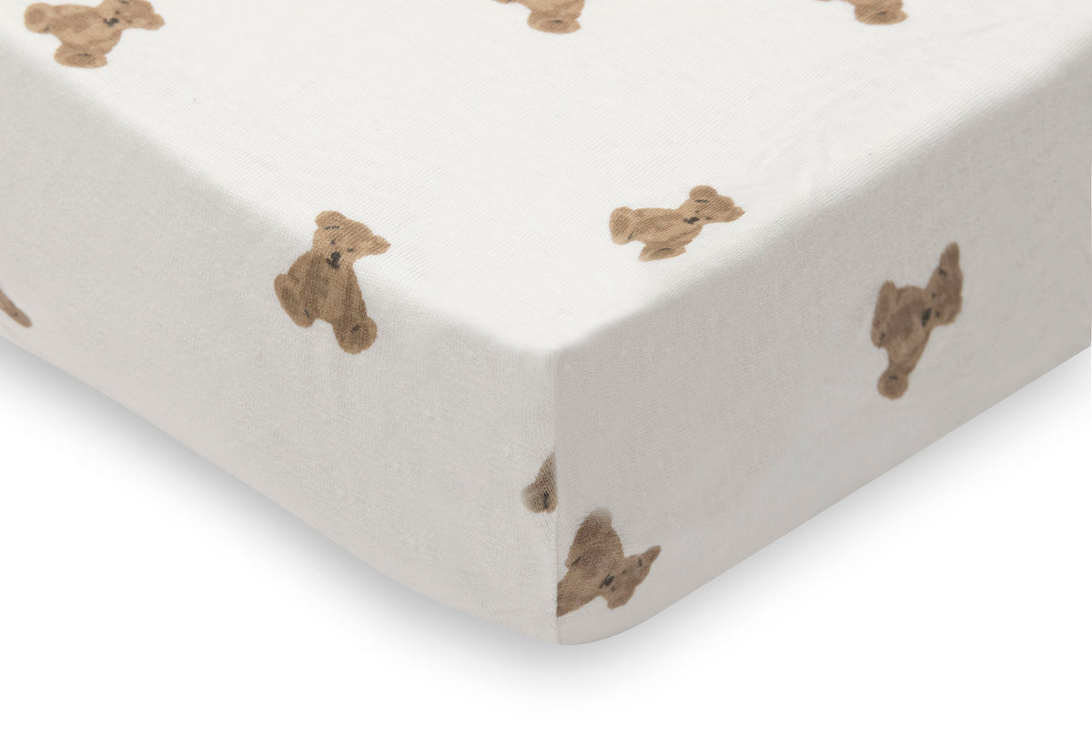 Jollein Dra-på-lakan Jersey 60x120cm Mini Teddy Bear