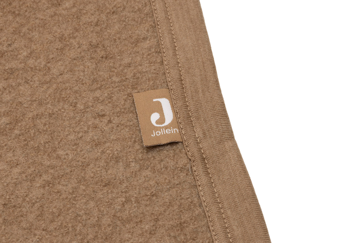 Jollein Babyfilt 75x100cm Merino Wool Felted Dark Hazel