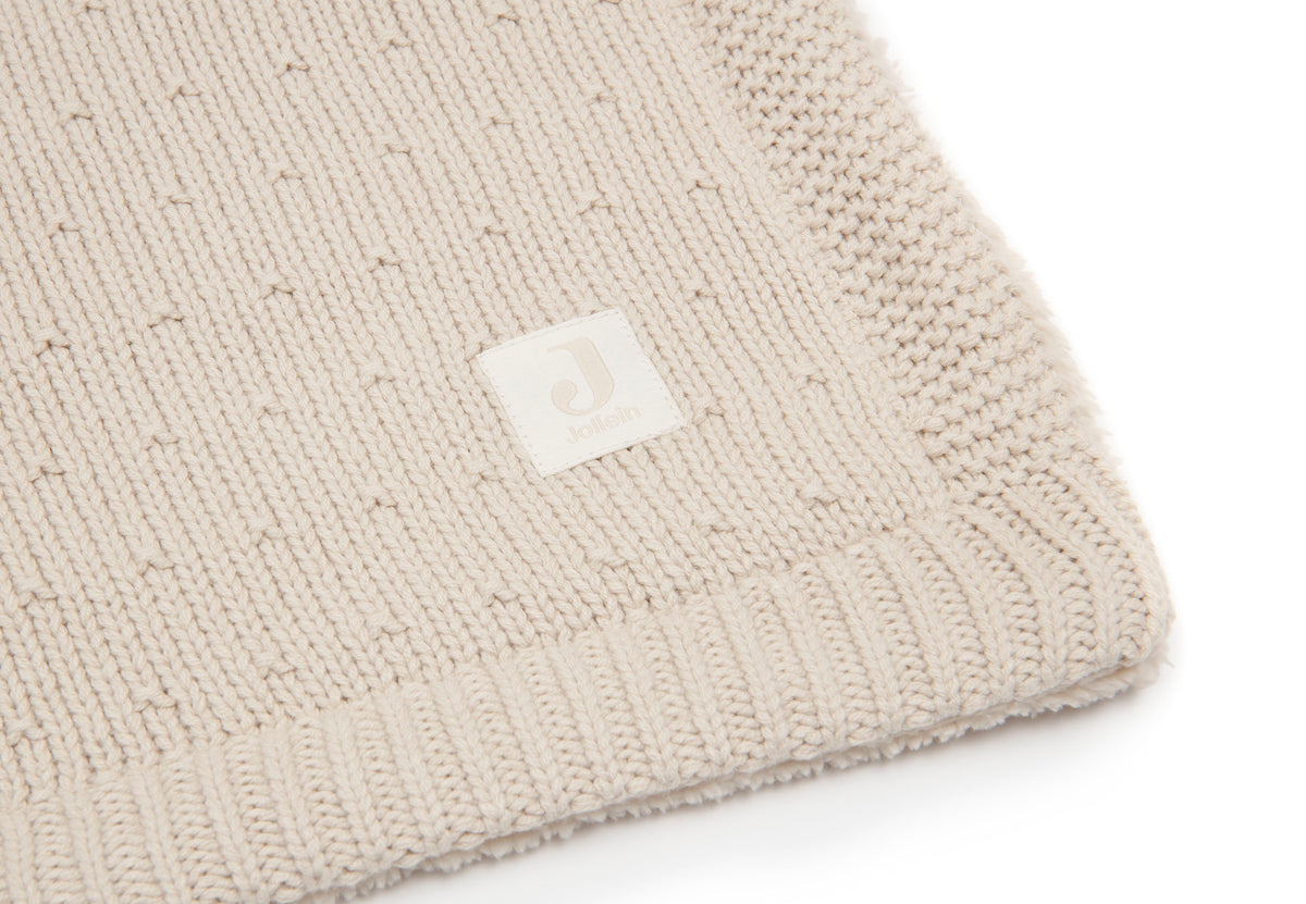 Jollein Babyfilt 75x100cm Sprinkle Knit Sand/Fluffy