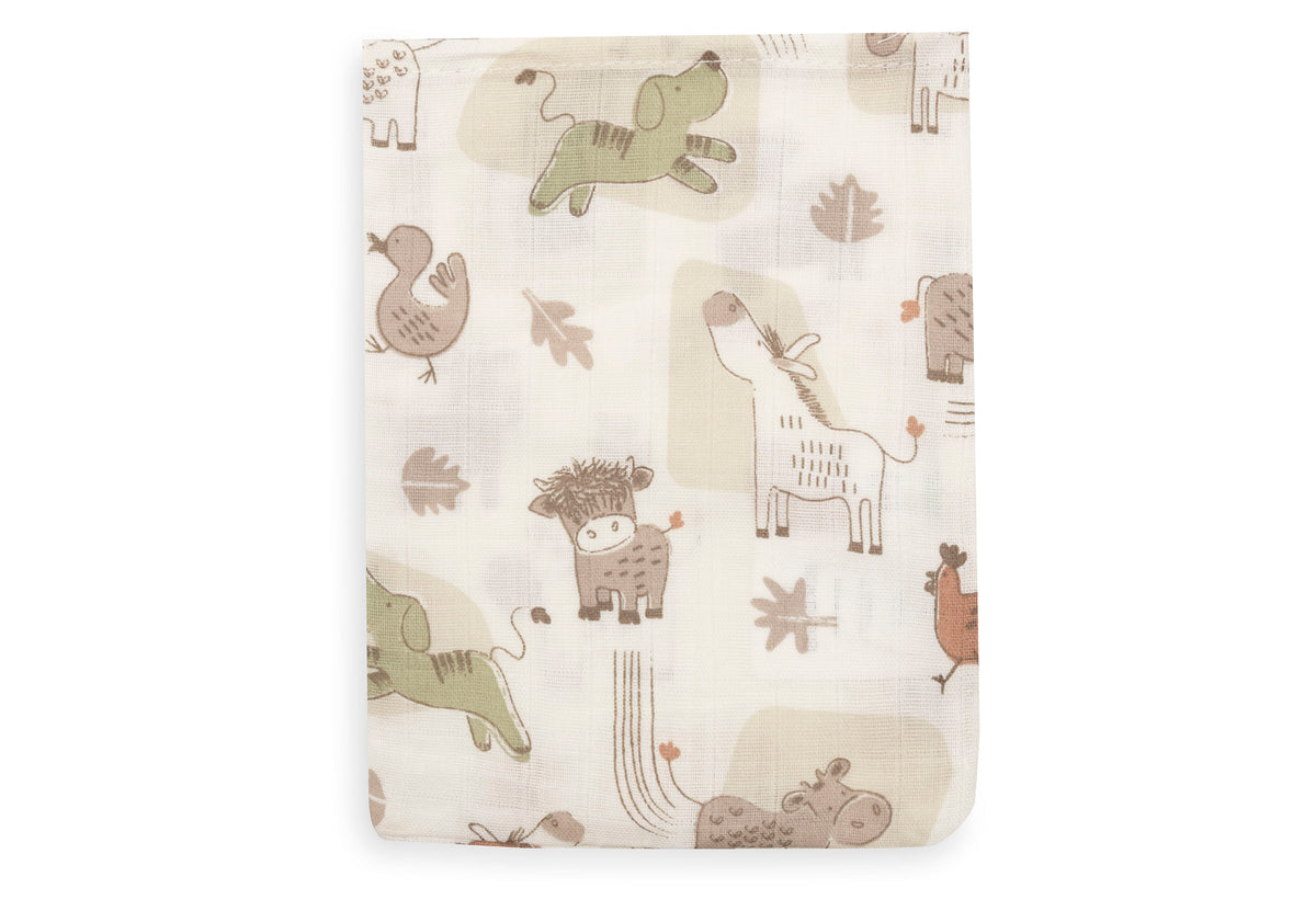 Jollein Tvättvante Muslin 15x20cm Barn Buddies (3pack)