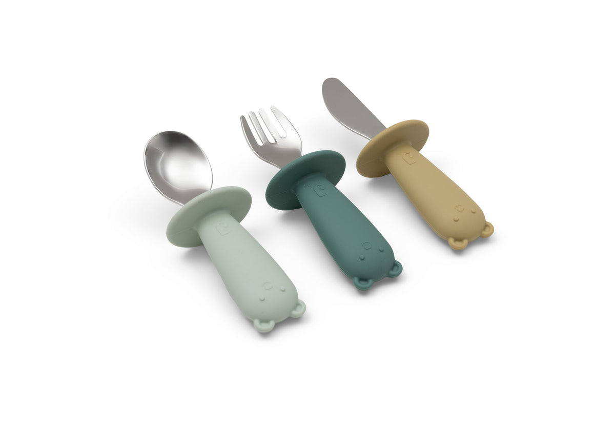 Jollein Bestickset i Silikon Jade Shades