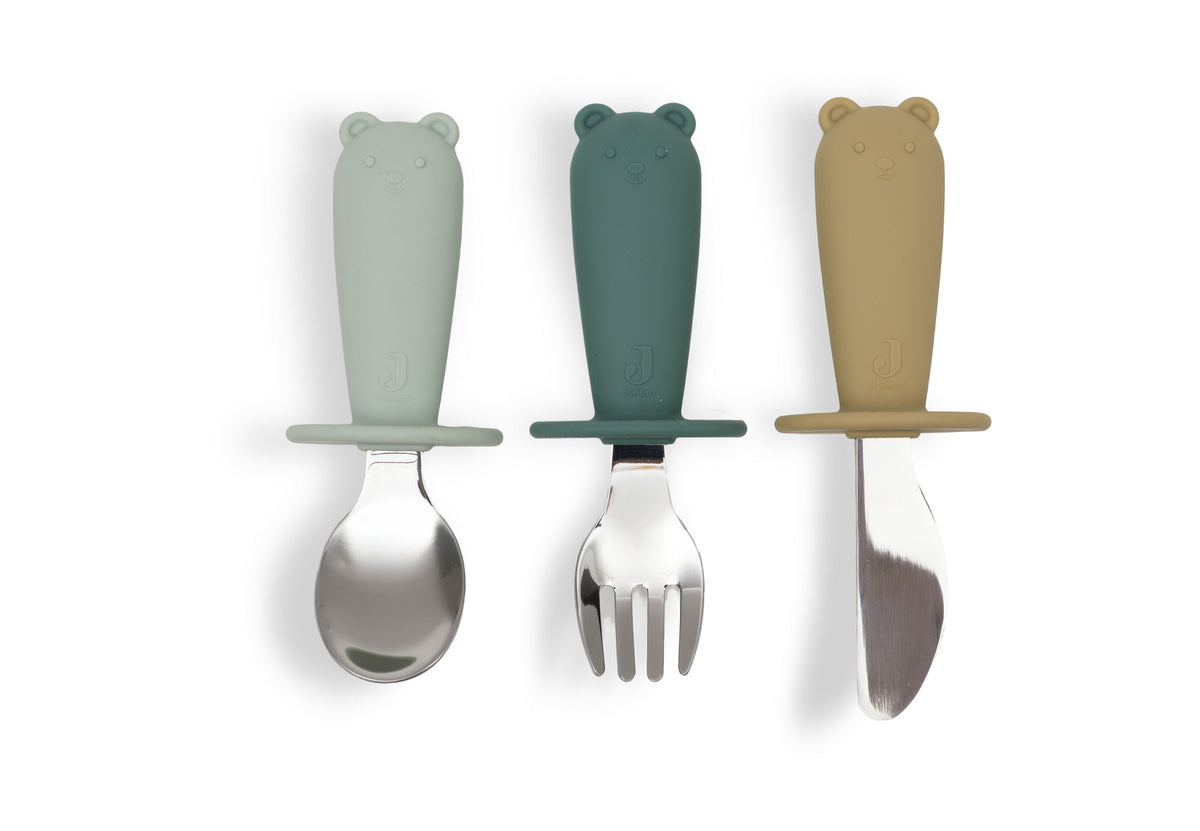 Jollein Bestickset i Silikon Jade Shades