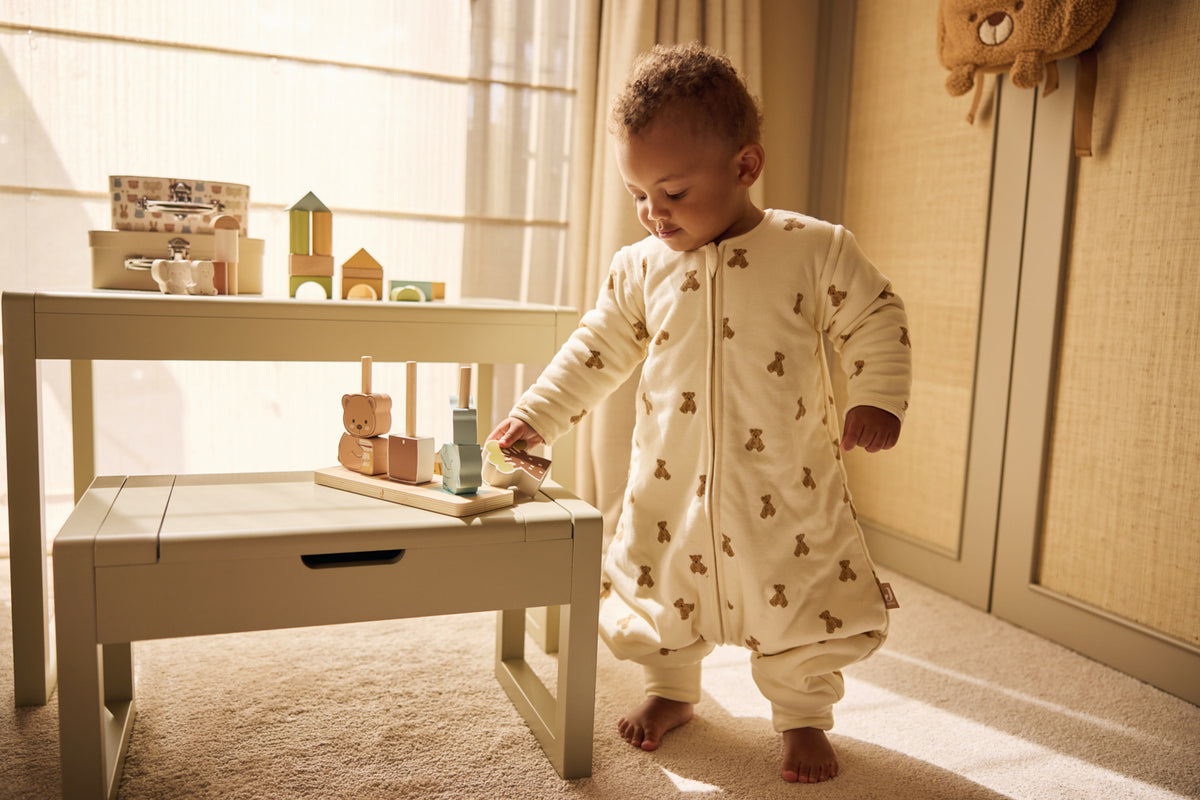 Jollein Sovpåse med ben&avtagbar ärm 80/86cm M.Teddy Bear