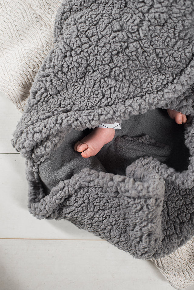 Jollein Omlottåkpåse Babyskydd 3/5p Bunny Storm grey