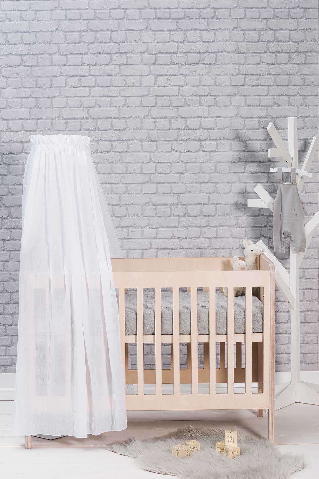 Jollein Sänghimmel vintage 155cm white