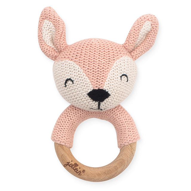 Jollein bitring/skallra Deer Pale Pink
