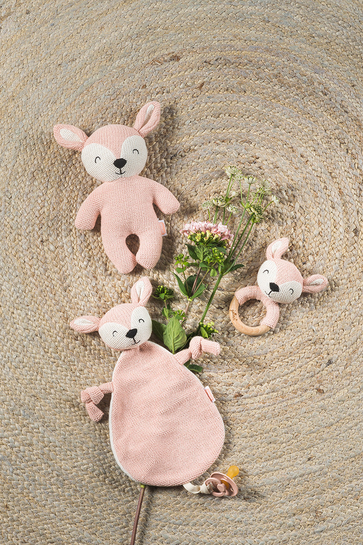 Jollein bitring/skallra Deer Pale Pink