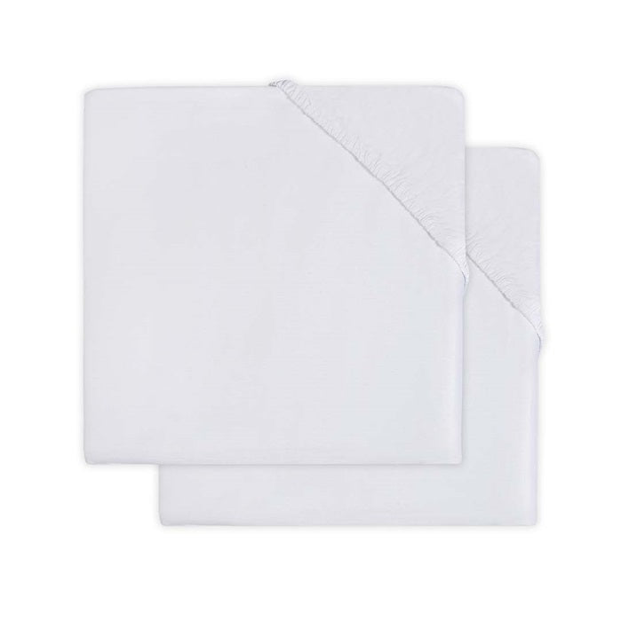Jollein Dra-på lakan 60x120cm white (2pack)