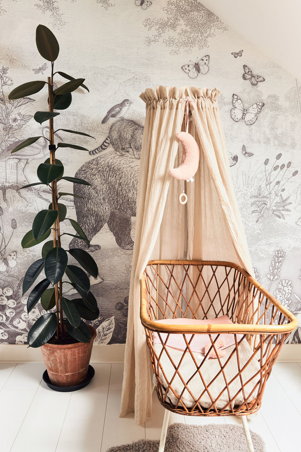Jollein Sänghimmel vintage 155cm nougat