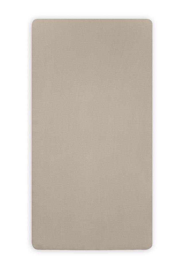 Dra-på lakan bomullsstretch 60x120cm nougat
