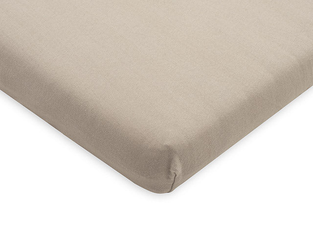 Dra-på lakan i bomullsjersey 40x80/90cm nougat