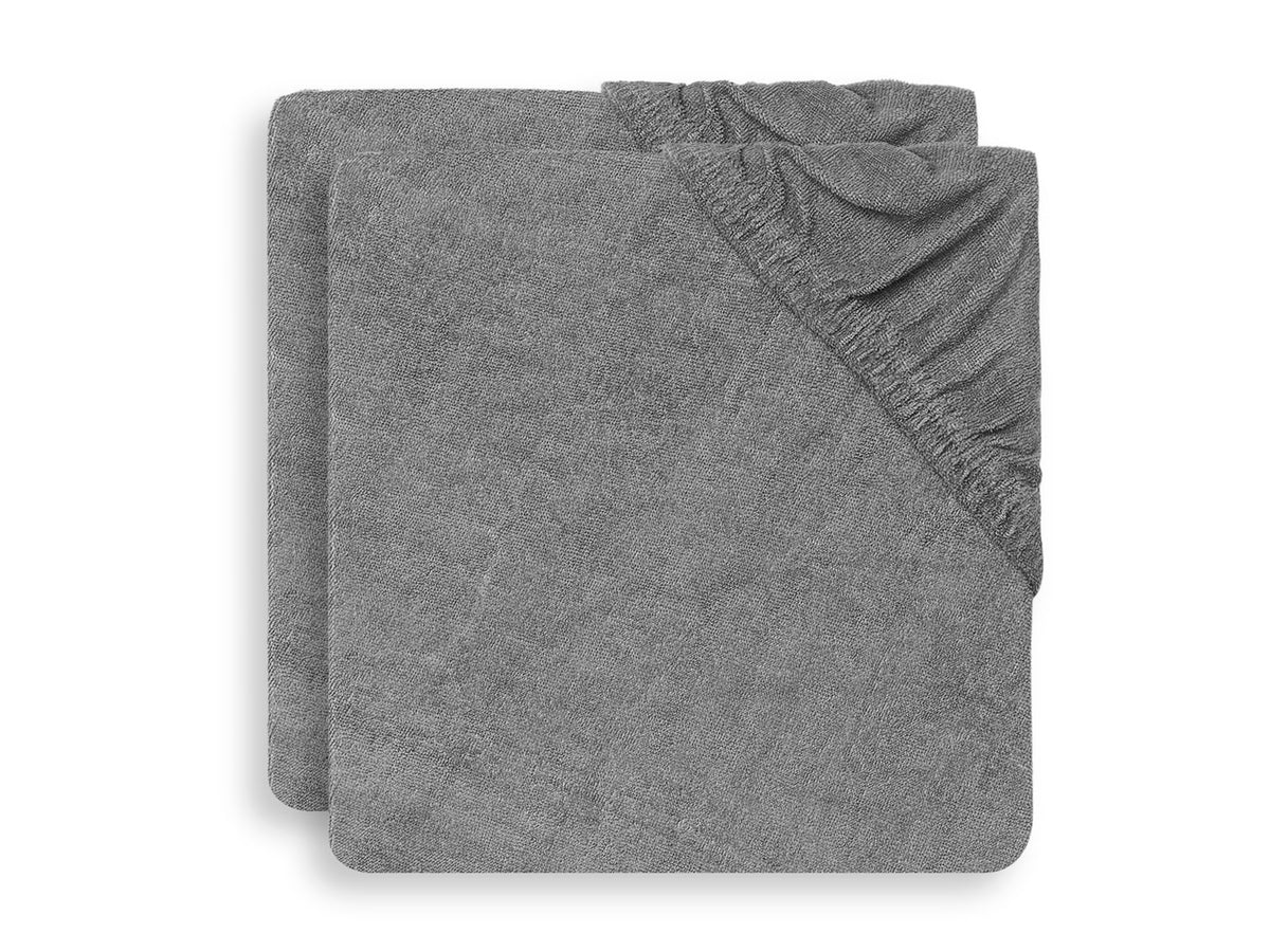 Jollein Skötbäddsöverdrag 50x70cm anthracite (2p)