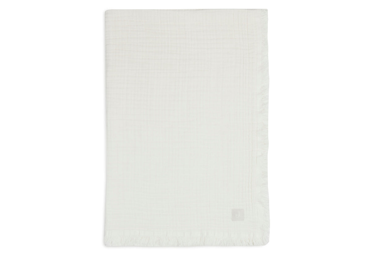 Jollein Fringe Muslinfilt 100% ekologisk bomull 75x100cm ivory