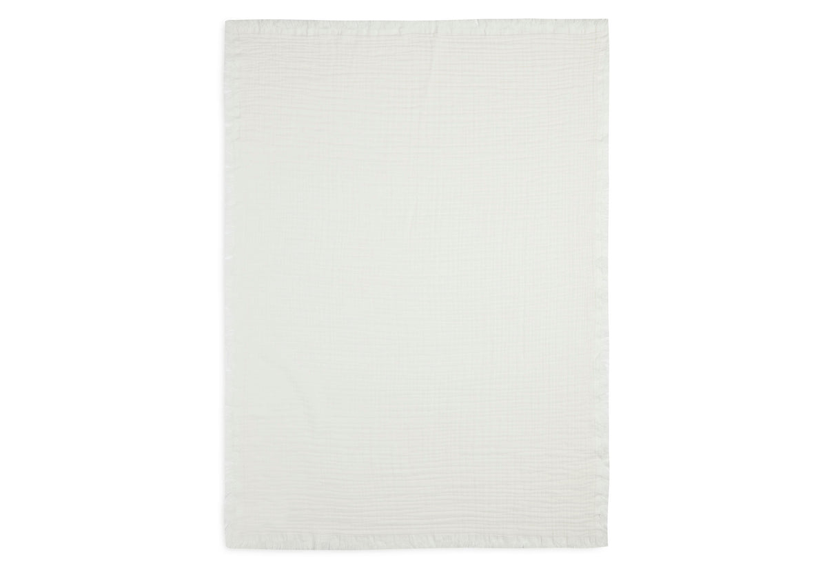 Jollein Fringe Muslinfilt 100% ekologisk bomull 75x100cm ivory