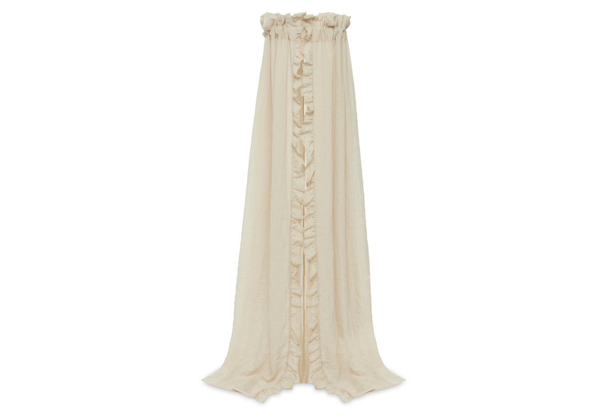 Jollein Sänghimmel vintage 155cm volang Nougat