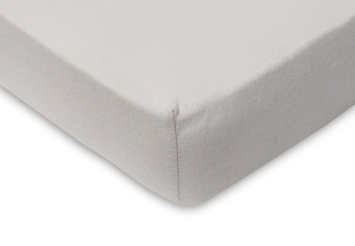 Jollein Dra-på lakan bomull 60x120cm Ivory/Nougat (2p)