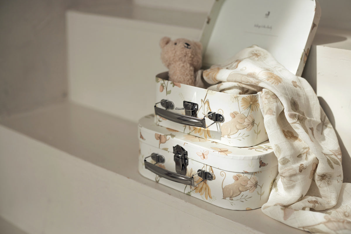 Jollein leksaksväska Dreamy Mouse (2pack)