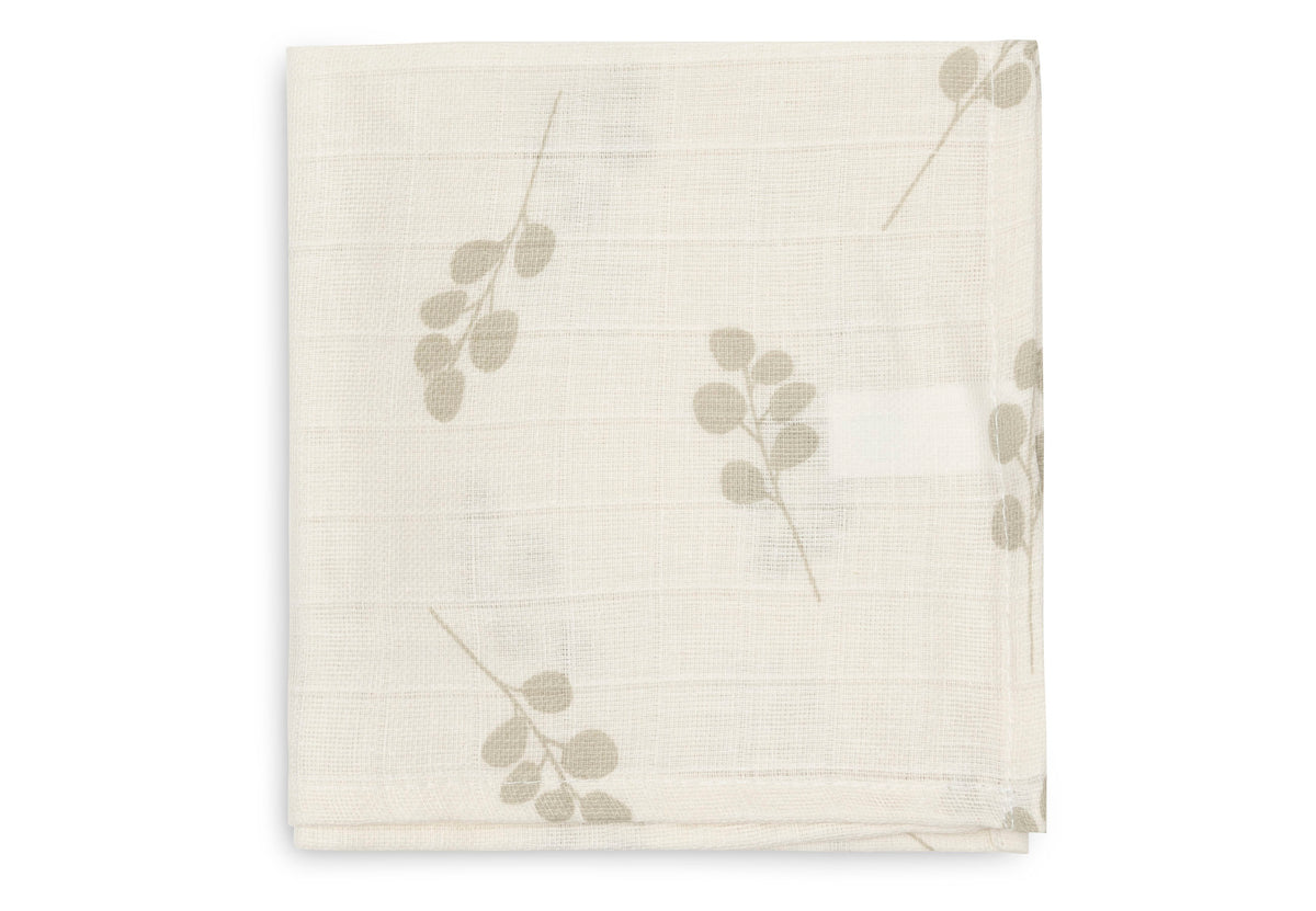 Jollein Muslin tvättlapp 31 x 31 cm Twig Olive Green (3-pack)