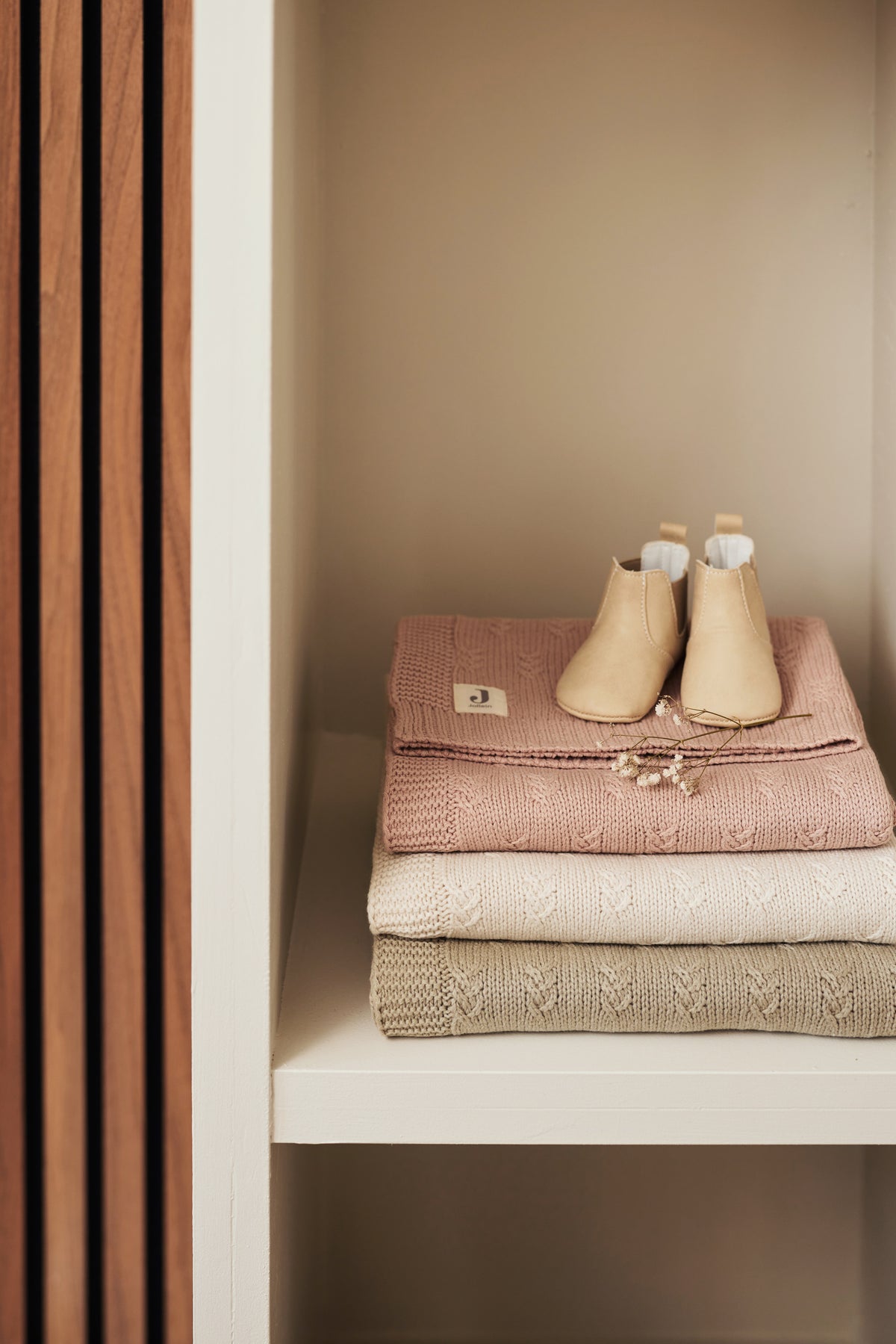 Jollein Filt 75x100cm Grain knit Oatmeal