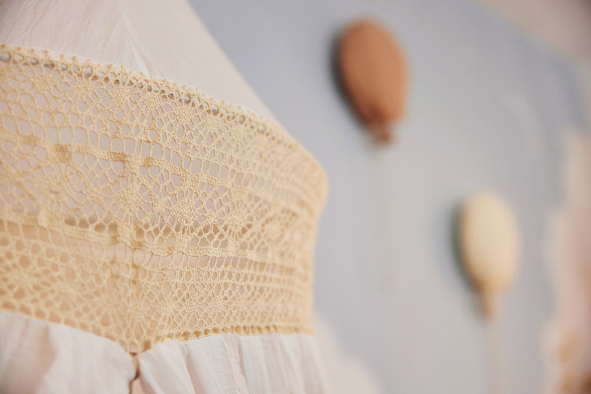 Jollein Sänghimmel vintage 245cm Boho Lace Ivory