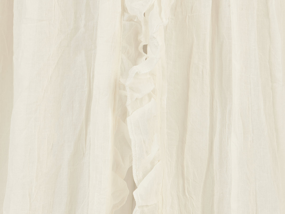 Jollein Sänghimmel vintage volang 245cm ruffle ivory