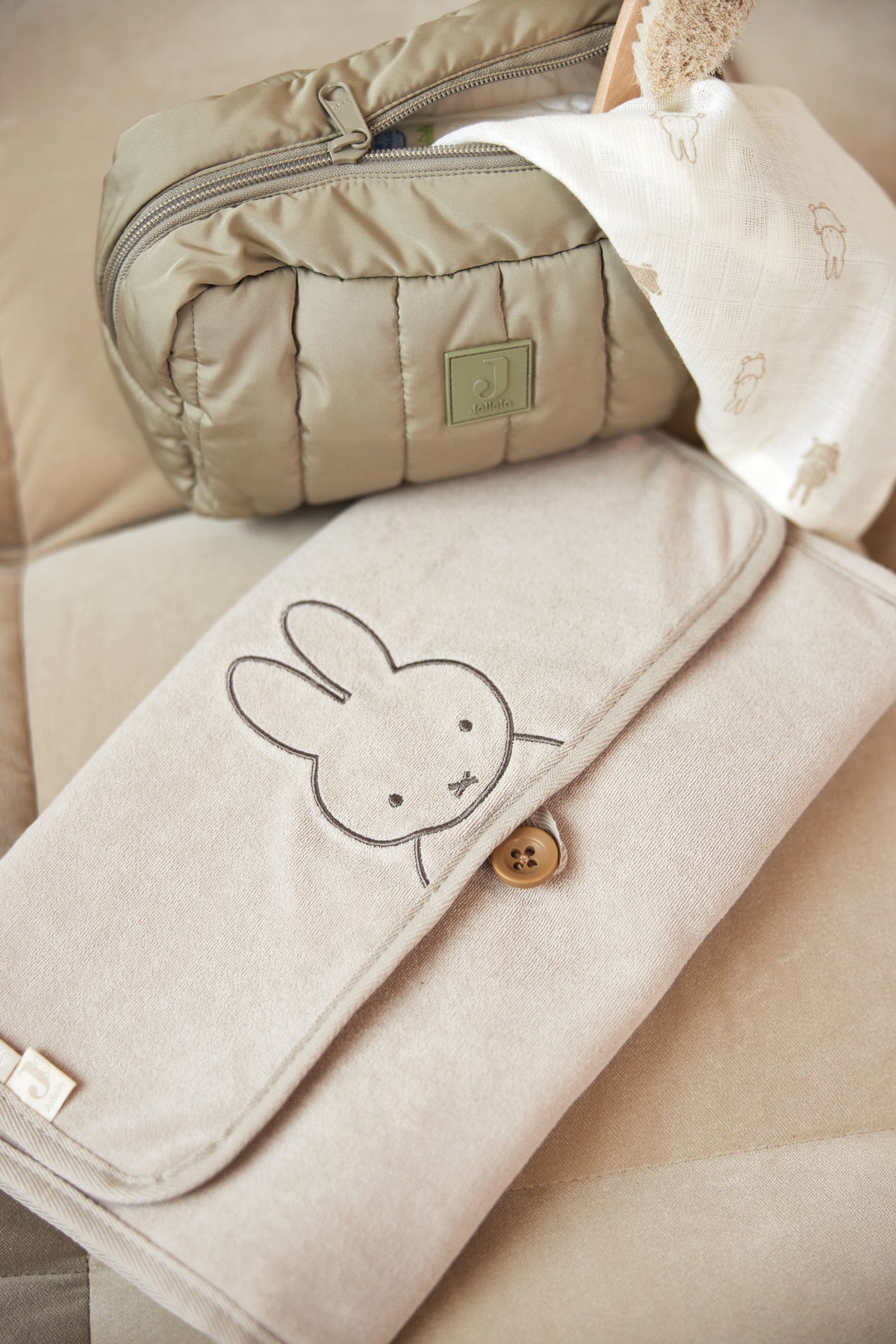 Jollein Skötunderlägg Terry Miffy Nougat