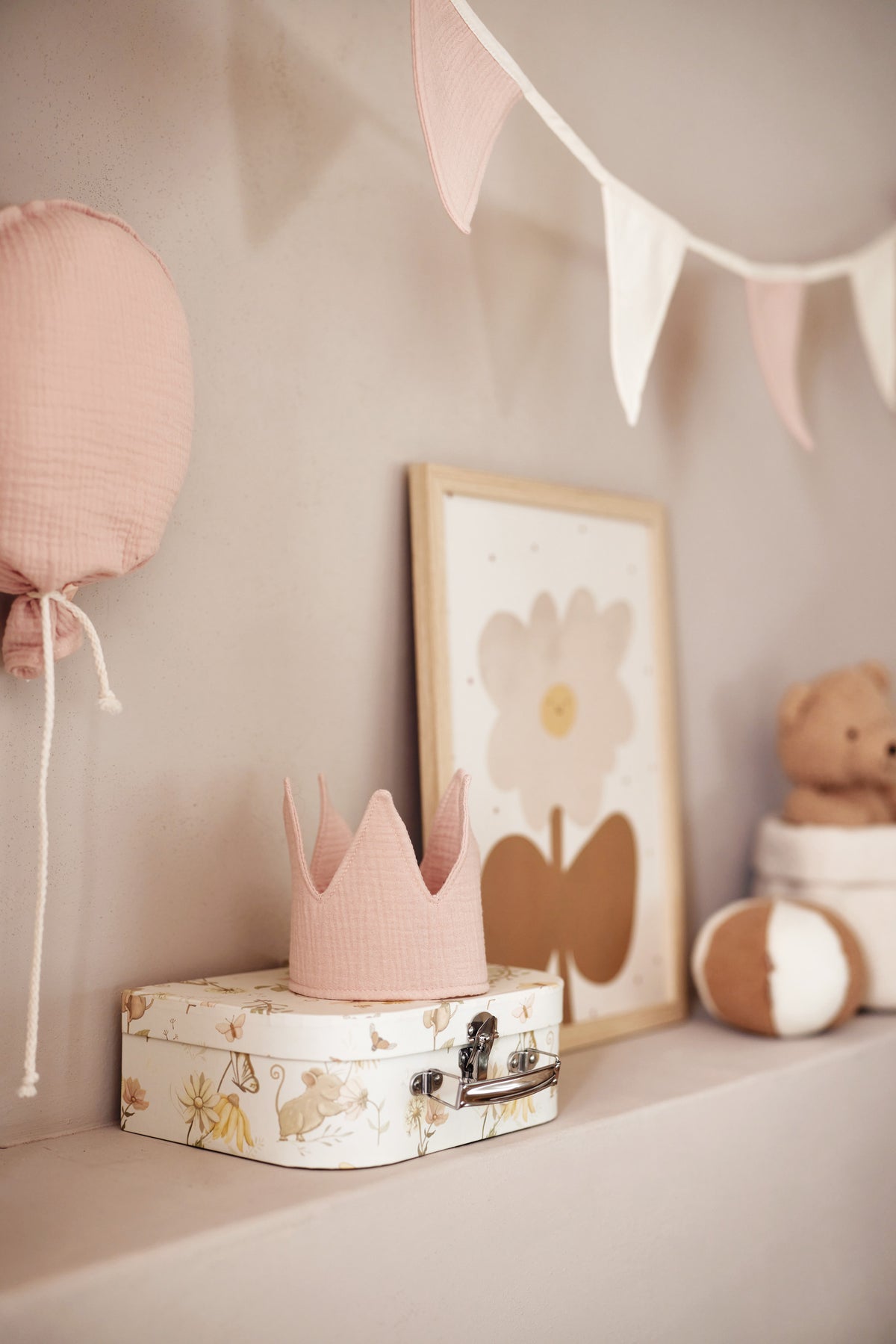 Jollein Vimpel 200x17cm Party Collection Wild Rose/Ivory