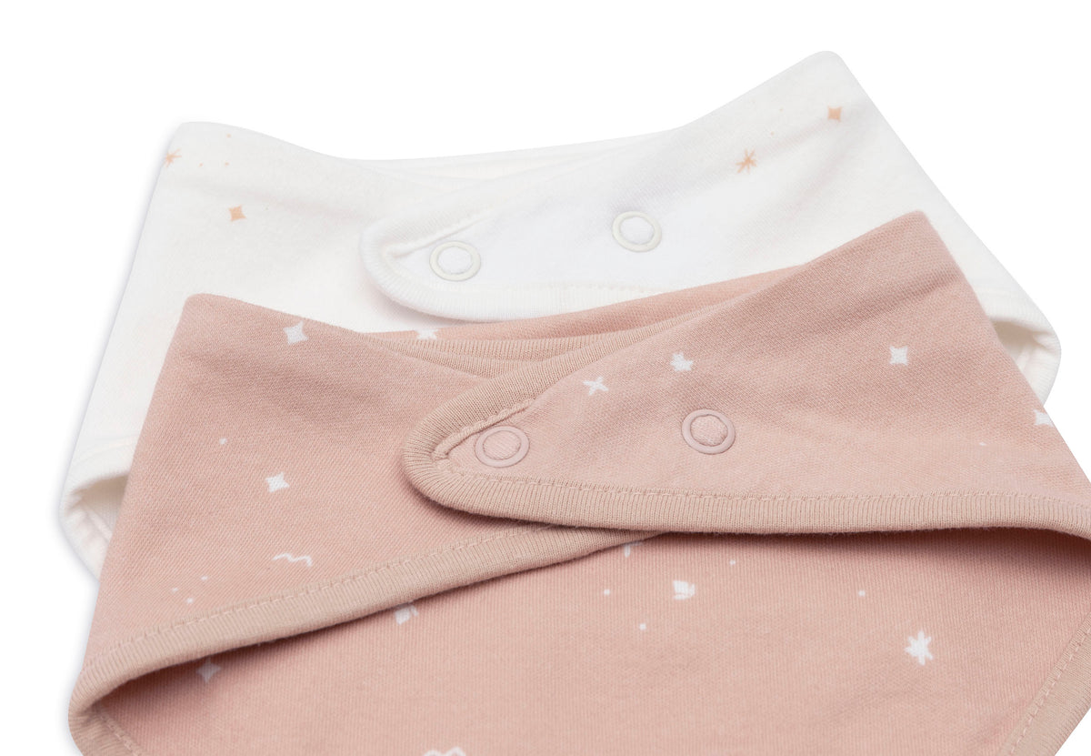 Jollein Bib Bandana Twinkling Wild Rose (2pack)