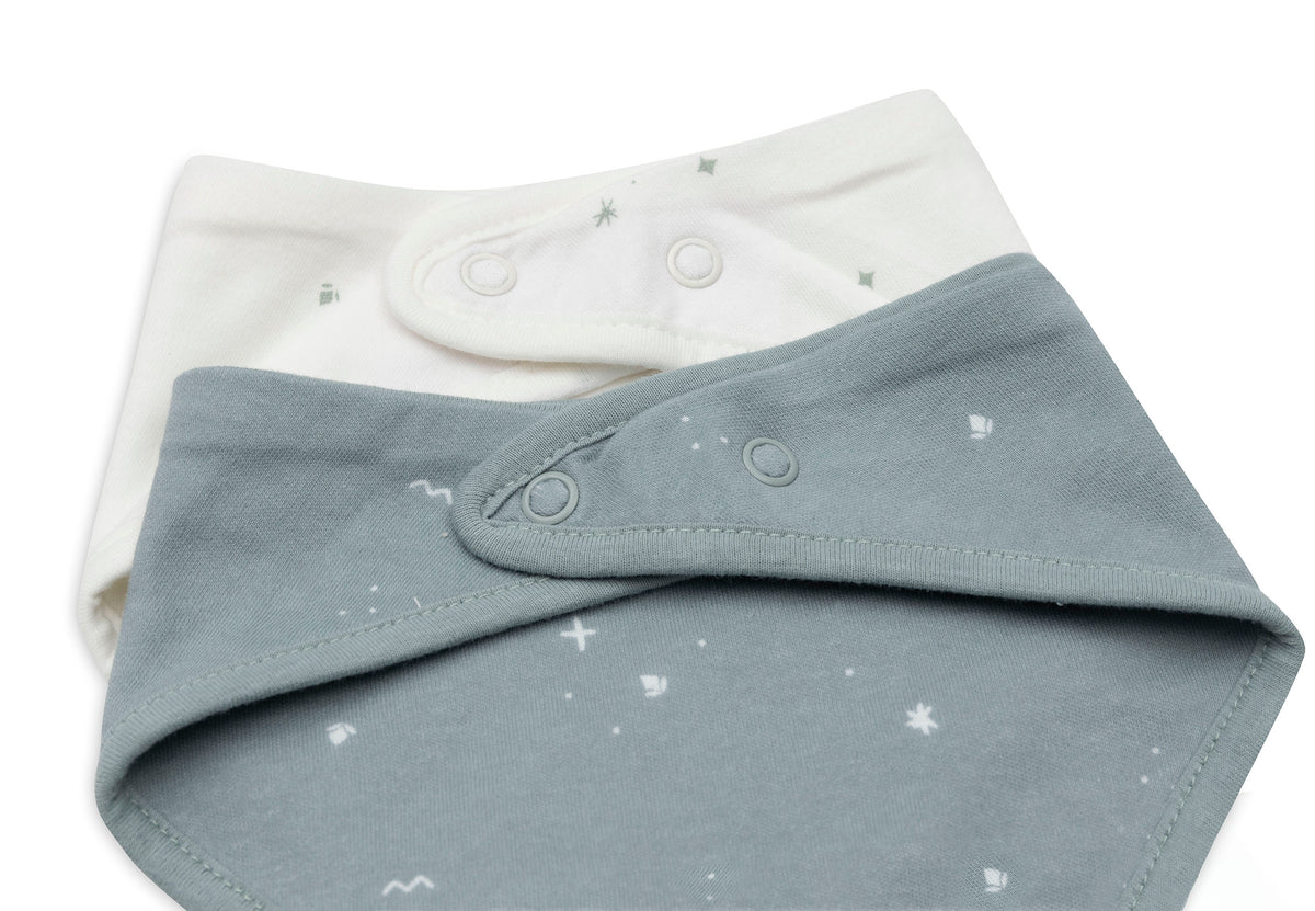 Jollein Bib Bandana Twinkling Sea Green (2pack)