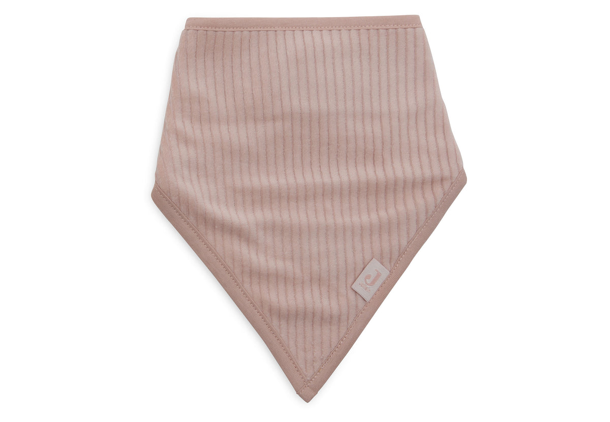Jollein Bib Bandana Velvet Rib Wild Rose/Ivory (2pack)