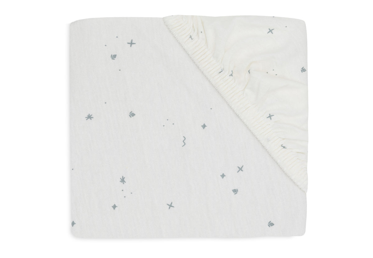 Jollein Dra-på lakan 60x120cm Twinkling Sea Green