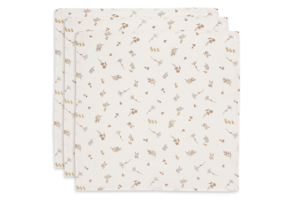 Jollein Muslinfilt 70x70cm Riverside 3pack