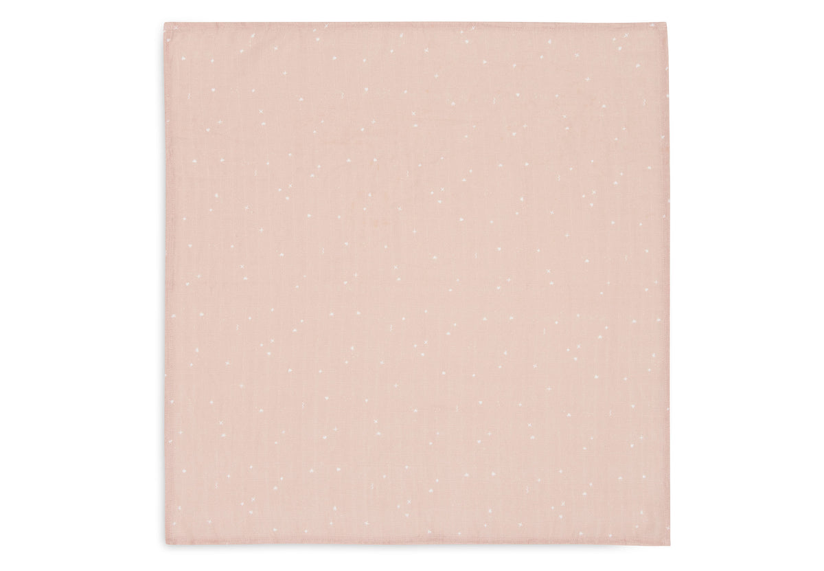 Jollein Muslinfilt 70x70cm Twinkling Wild Rose 3pack