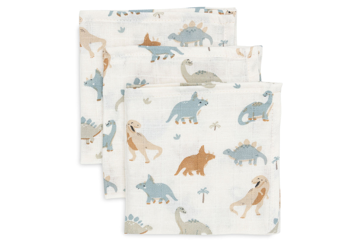 Jollein Muslin Tvättlapp 31x31cm Roarsome 3pack