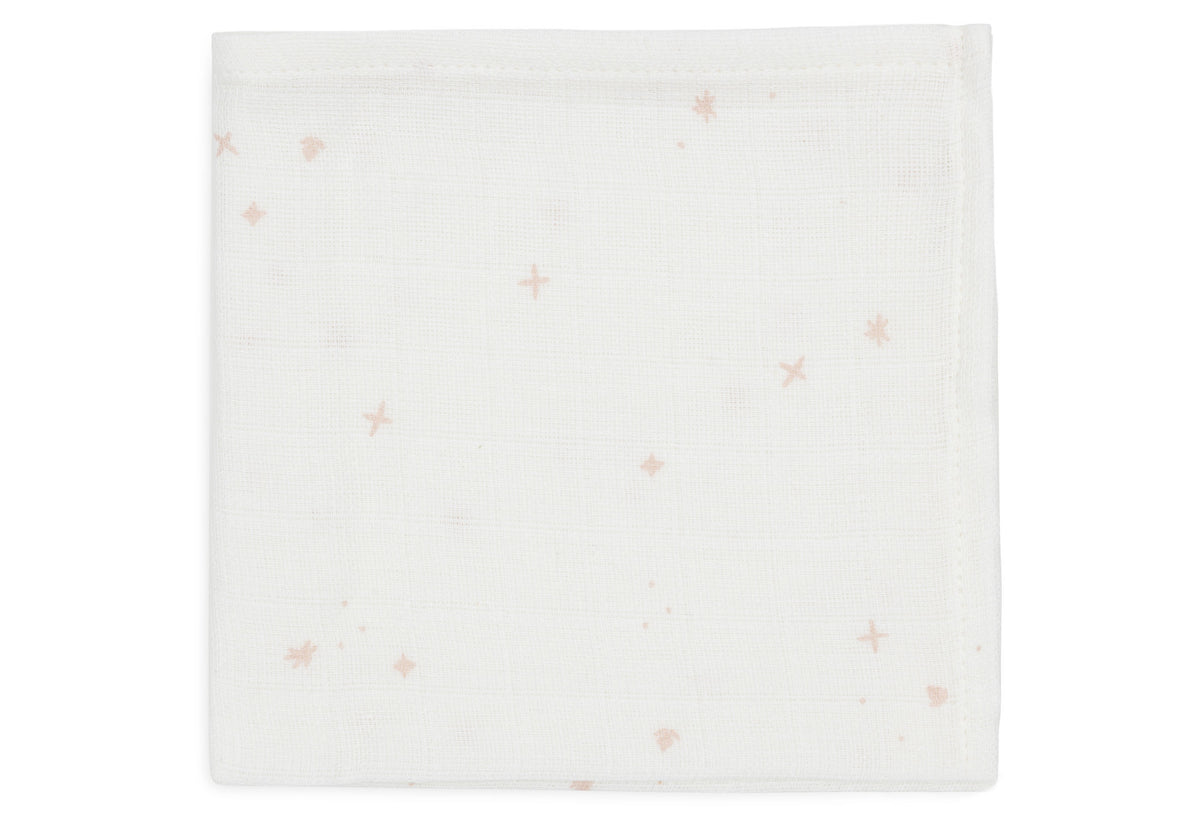 Jollein Muslin Tvättlapp 31x31cm Twinkling Wild Rose 3pack